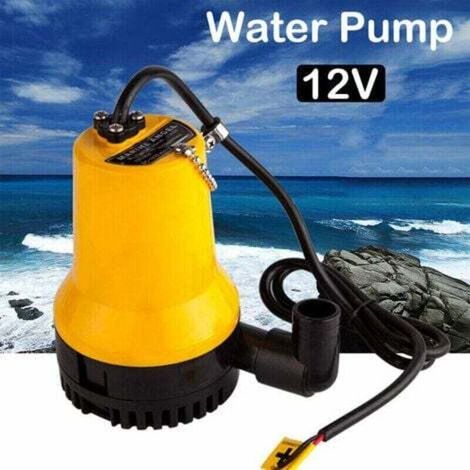 4200L/DC 12V 50W submersible pump for cleaning dirty ponds, swimming pools and tanks.