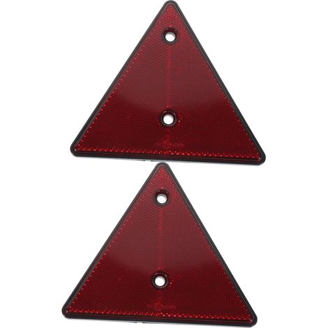 CSPARKV 2Pcs PVC Car Rear Reflective Plate Road Warning Sign Roadside Reflective Triangles Emergency Triangle Road Triangle Reflector (1/5)
