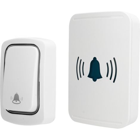 Carillon sans fil WiFi IP54 étanche, sonnette intelligente 5 niveaux de volume, 2.4G LED pour Tuya, prise US 110V. (1/5)