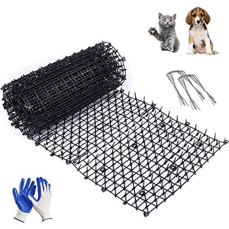 1 Pièce Tapis Anti Chat Chiens pour Exterieur et Intérieur, Pic de Jardin Anti-creusage Canapé Balcon ou Extérieur, Répulsif dissuasif Chien Animaux (200 28cm) - 20028cm (1/5)