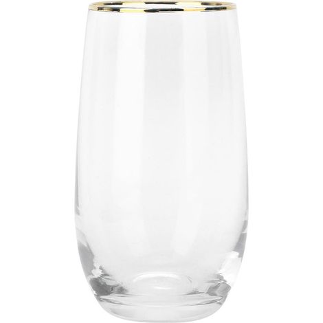 Verre à boire 375 ml - Verre à boire - Verres - Bord doré - 1 pièce - Home Office Restaurant (1/5)