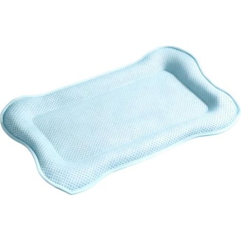 Tapis Rafraîchissant pour Chien 41,9 x 57,9 cm en Forme d'Os - Coussin de Refroidissement Lavable et Réutilisable pour Animaux, Idéal pour Intérieur, Extérieur, Voiture et Voyage (1/5)