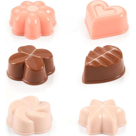 Moule Chocolat Silicone Delícia Démoulage Facile Et 6 Formes Variées - Tescoma