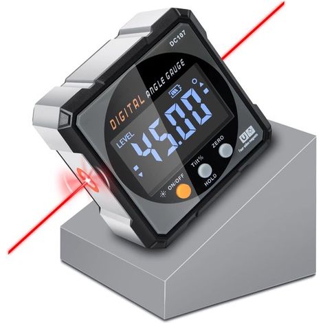 Buscador de ángulos digital，instrumento de medición de precisión con retroiluminación LED para colgar (1/5)