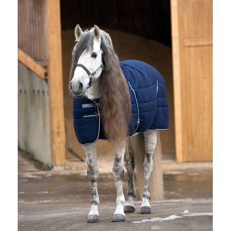 Coperta da box Rambo Ripstop 1000 denari imbottitura 200 g: 100 cm, Blu navy