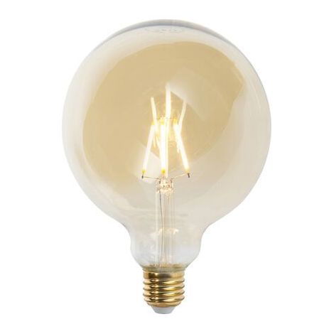 LUEDD Lot de 5 Ampoule LED E27 dimmables G125 dorées 5W 450lm 2200K (1/4)