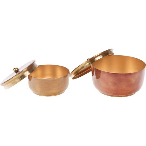 Amadeus - Set de 2 Boîtes Bouton Ronde en Métal (1/3)