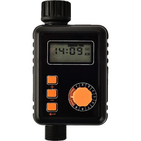 Programmierbarer Bewässerungstimer, automatische Bewässerungssteuerung mit verzögerten und manuellen Bewässerungsoptionen, Sprinklersystem-Timer für einen effizienten Rasen (1/5)