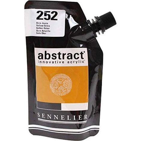 Peinture acrylique en sachet - Ocre jaune - 500ml - Sennelier