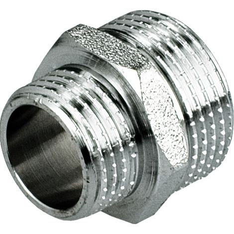 Boquilla reductora de latón cromado de 3/4" x 1/2" macho/hembra (1/2)