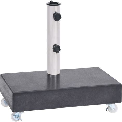 Socle de parasol Noir 45x25x8 cm Granite vidaXL