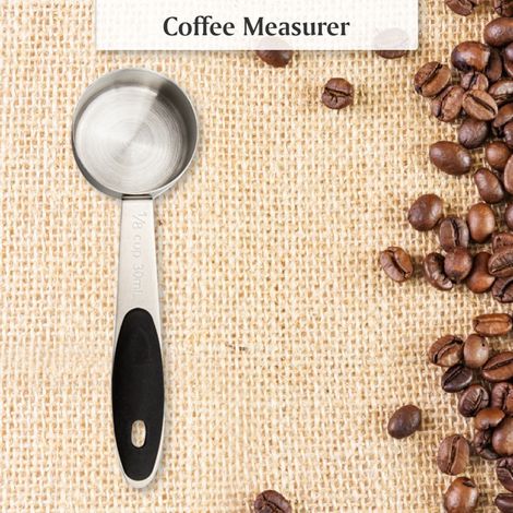 Cuillère doseuse à café en acier inoxydable, cuillère à soupe doseuse pour café moulu (1/3)