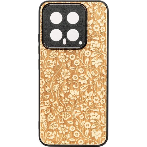Custodia in legno Bewood per Xiaomi 14 FIORI SELVATICI ANIEGRE (1/2)