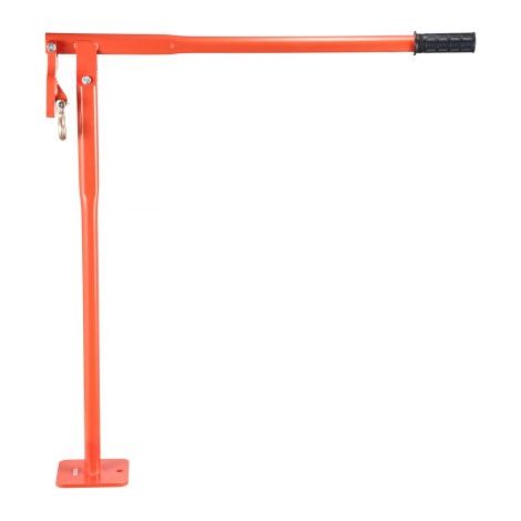 Extractor de Postes en T de 914 mm, Carga de 300 kg, para Postes de Valla Redondos, los de Señalización y Tocones de Árboles, Cadena de Elevación no Incluida, 914 x 150 x 150 mm, Naranja (1/5)