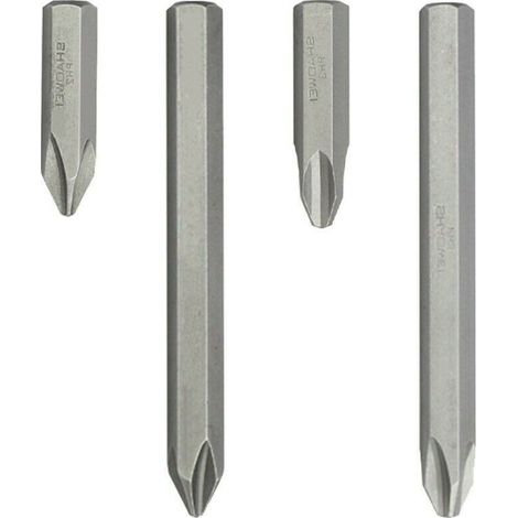 Zubehör nach japanischem Industriestandard: Schlagschrauberbits (4-teiliges Set, JIS PH2 PH3) (1/4)