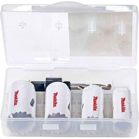Makita D-33641 - Kit de sierras de corona 22 25 29 32 mm + adaptador + broca