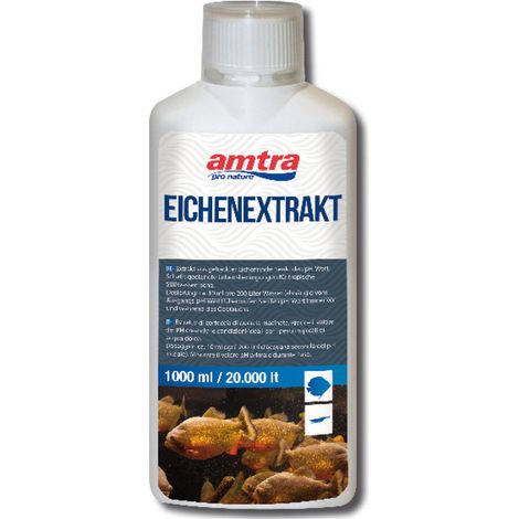 Amtra Eichen Extrakt Tropenmittel für Süßwasseraquarien, senkt den pH-Wert des Wassers 1lt
