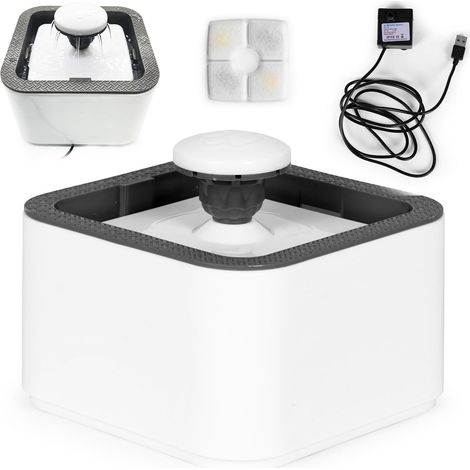 Cuenco dispensador de agua automático con fuente para perros y gatos