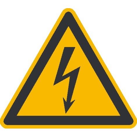 SafetyMarking Warnschild Folie SL 200 mm Warnung vor gefährlicher elektrischer Spannung