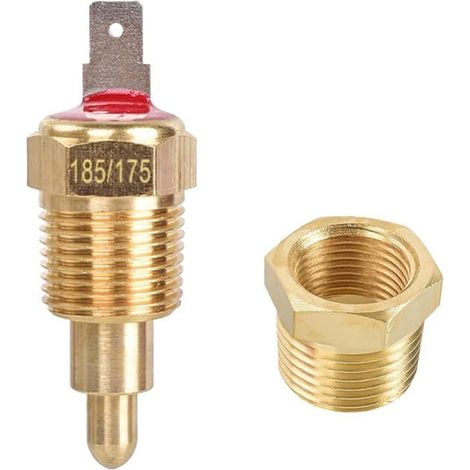 Termostato per ventola di raffreddamento del motore elettrico da 175-185 °C con interruttore a filettatura da 3/8 di pollice per ventola/termostato/interruttore di temperatura (1/5)