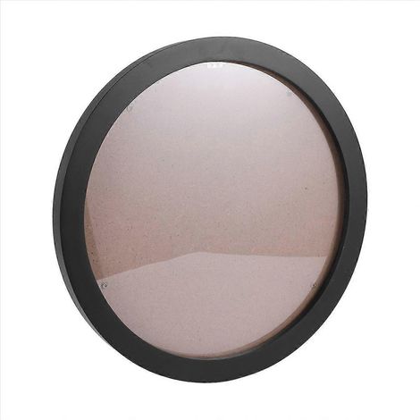 Cadre photo rond en bois de 25 cm (10 pouces) à accrocher soi-même au mur (noir) (1/5)