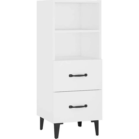 Sideboard/Anrichte/Buffet Weiß 34,5x34x90 cm Holzwerkstoff LXWW670978 (1/5)