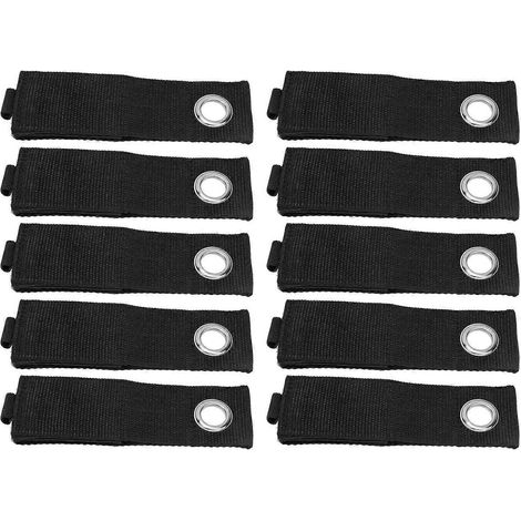 Lot de 10 sangles de rangement auto-agrippantes pour rallonges électriques, organisateur et enrouleur L (1/4)