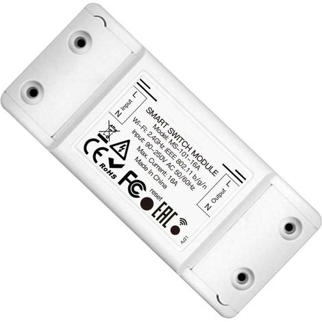 Interruttore WIFI 16A WIFI 2.4G TUYA, Smart Life 16A AC 90-250V 50/60HZ 3500W