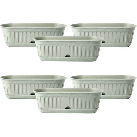 Etika Small - Set 6 Pflanzer, Farbe salbei