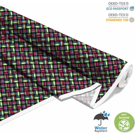 OUTDOOR DEKOSTOFFE OXFORD - Motiv 3D-Zopf 3