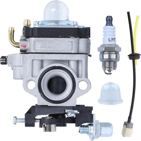 1 Kit Carburateur 11mm avec Bougie pour Moteur 32cc 34cc TL26 TU26 Taille-haie Débroussailleuse (1/5)