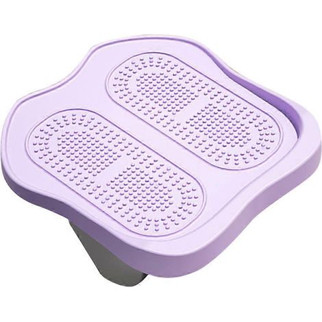 Appareil de fitness à pédales silencieuses en plastique violet, adapté à un usage quotidien. (1/5)