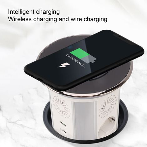 Prise escamotable automatique avec Wi-Fi intelligent, commande tactile électrique, 3 positions, prise pour barre de son Bluetooth, prise européenne 110-250 V (1/5)