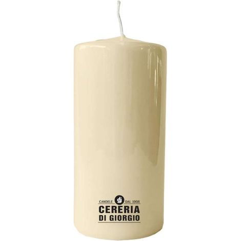 CERERIA DI GIORGIO Candela Pilastro Avorio 7x15 cm per Decorazioni Indoor (1/2)