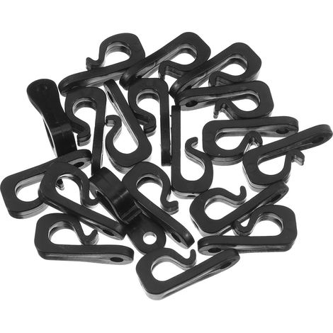 Ganchos Negro 30 pour Luces Cadena de Piezas Outdoor (1/5)