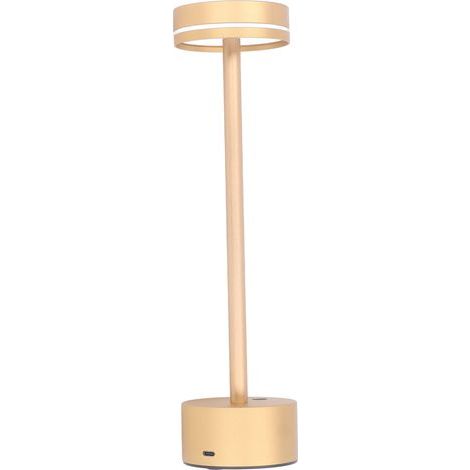 KIMISS Lampe de Table sans Fil LED Rechargeable avec 3 Fonctions de Gradation de Couleur, Contrôle Tactile et Construction en Alliage d'aluminium, Idéale pour la Maison, la Chambre à (1/5)