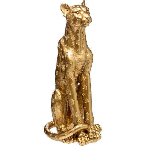 Leopardo h.90cm oro - Feeric lights & christmas