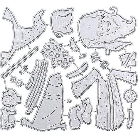 Stanzschablone „Magier“ für DIY-Scrapbooking-Alben, Papierkarten, Prägedekoration (1/5)