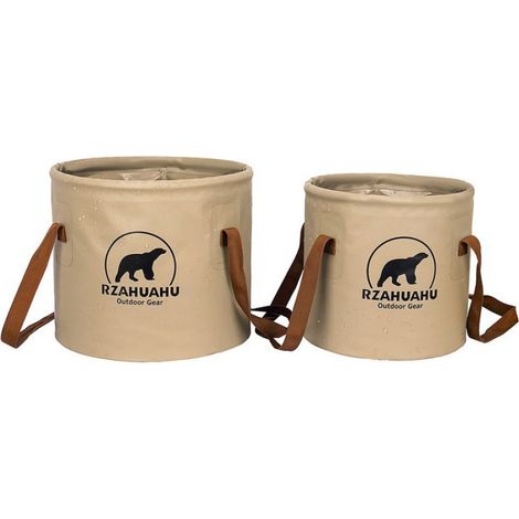 seau d'eau pliant Seau pliable 18L/25L, seau d'eau pliable en PVC pour l'extérieur, bassin, sport moustiquaire Grand - 25L (1/4)