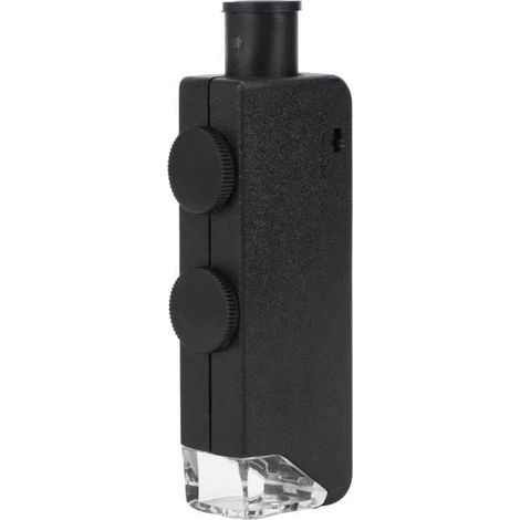 Atyhao loupe réglable 60-100X Réglable Portable Poche LED Microscope Mini Loupe Loupe Loupe pour Observation