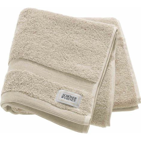 SCHÖNER WOHNEN Handtuch CUDDLY - 1 Stück 50x100 cm, Natur