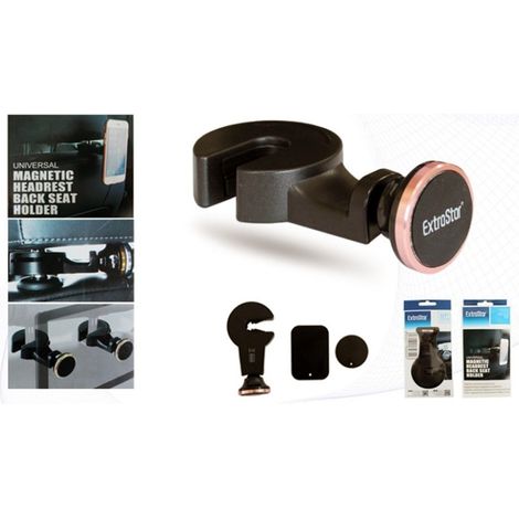TrAdE Shop Traesio - Supporto Magnetico Smartphone Ex7019 Gancio Universali Poggia Testa Sedile Auto -
