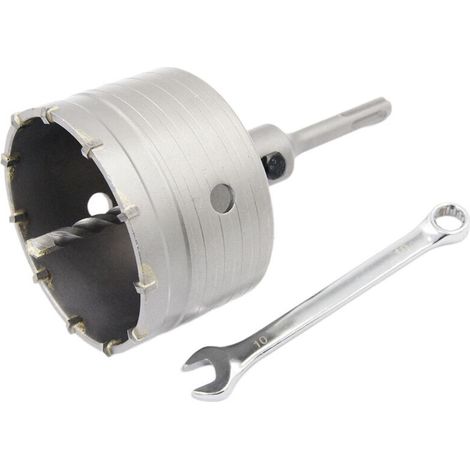 Scie à cloche trépan béton 110 mm – Adaptateur SDS Plus – Pour brique, ciment et pierre – Coupe nette sans vibrations