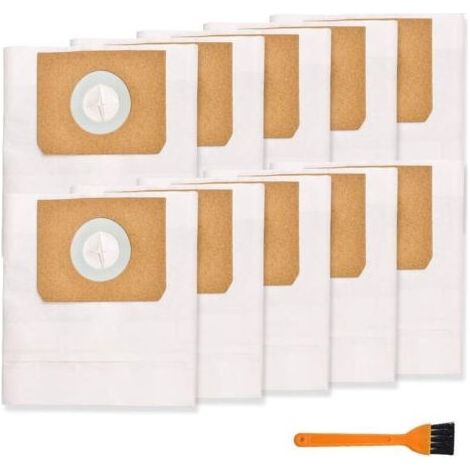 Compatible avec les accessoires pour aspirateur Karcher WD1/MV1/WD1S : sacs à poussière non tissés 2.863-297.0 (paquet de 10) (1/4)