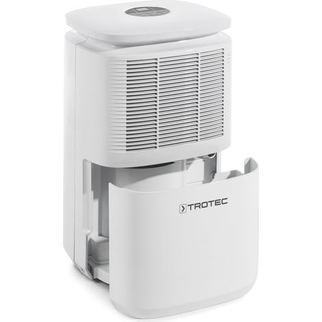 Trotec – Déshumidificateur 12l/j pour pièces jusqu'à 15m2 – Mode séchage textile – Évacuation des condensats – Indicateur d'hygrométrie LED — vue 4