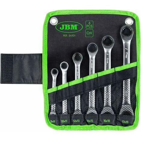 Chiavi e bussole JBM 8-19 mm star ratchet meccanismo a cricchetto