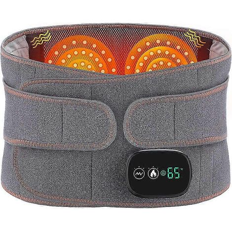 Ceinture chauffante infrarouge électrique, compresse rouge chaude pour massage lombaire et lombaire, massage par vibrations, cadeau pour soulager la douleur (1/5)