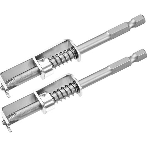 Lot de 2 porte-embouts à ressort, à une main, pour travaux en hauteur et dans les espaces restreints (1/5)