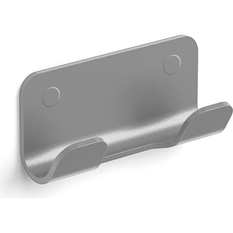 Lineabeta - Doppelter Kleiderbügel Saeta aus mattgrauem Aluminium (1/2)