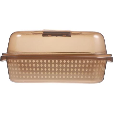Panier D’Égouttage À Double Couche Avec Couvercle Passoire De Cuisine En Pp Pour Fruits Et Légumes Bac À Laver Les Aliments 37.00 X 25.50 X 17.00 Cm Rangement Cuisine (1/5)